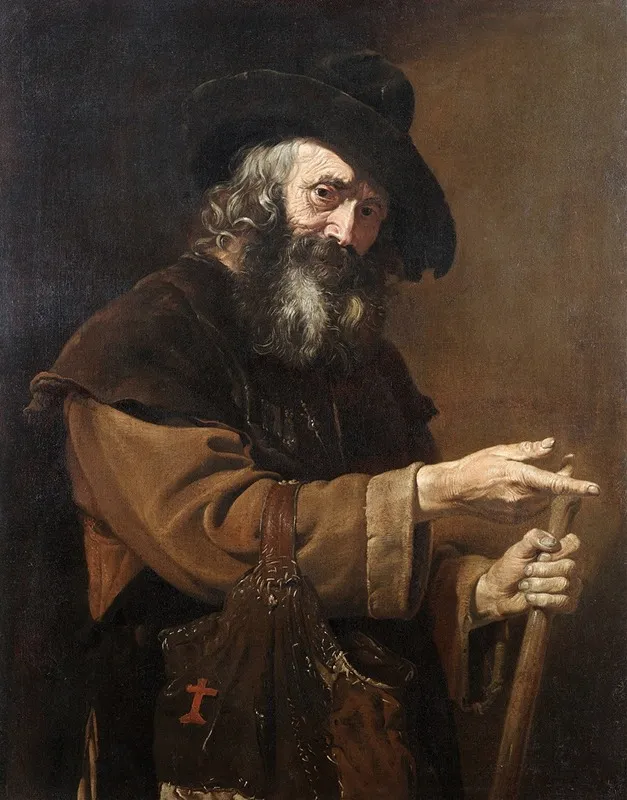Old Pilgrim Wall Art by Pietro Bellotti - High-Resolution Digital Print