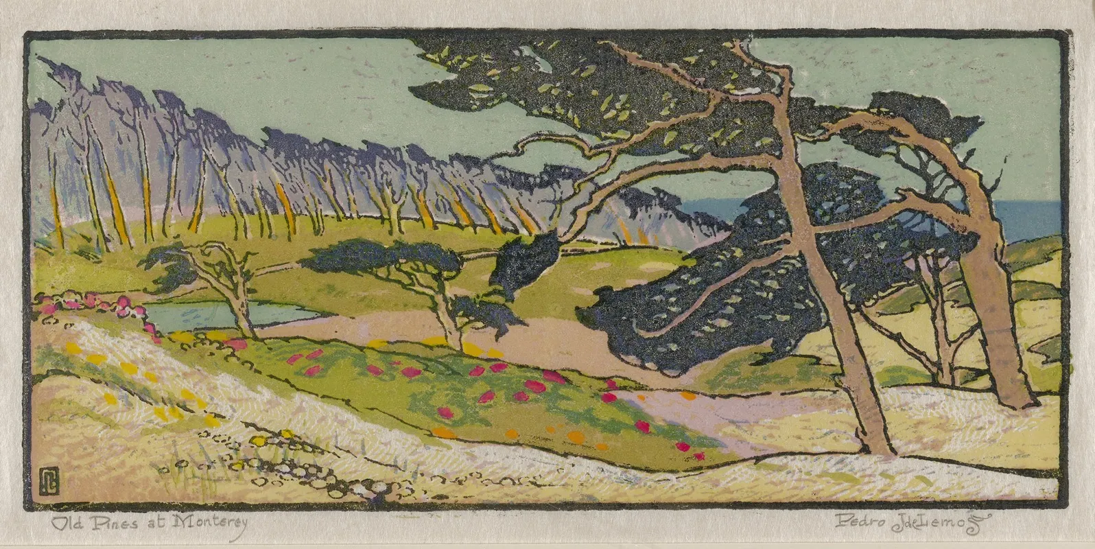 Old Pines At Monterey Wall Art by Pedro de Lemos - High-Resolution Digital Print