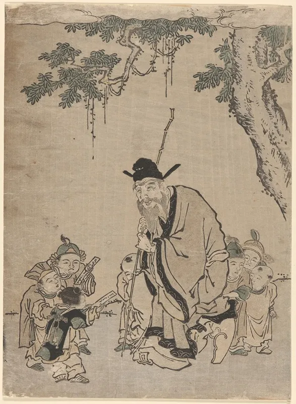 Old Sage Teaching A Moral