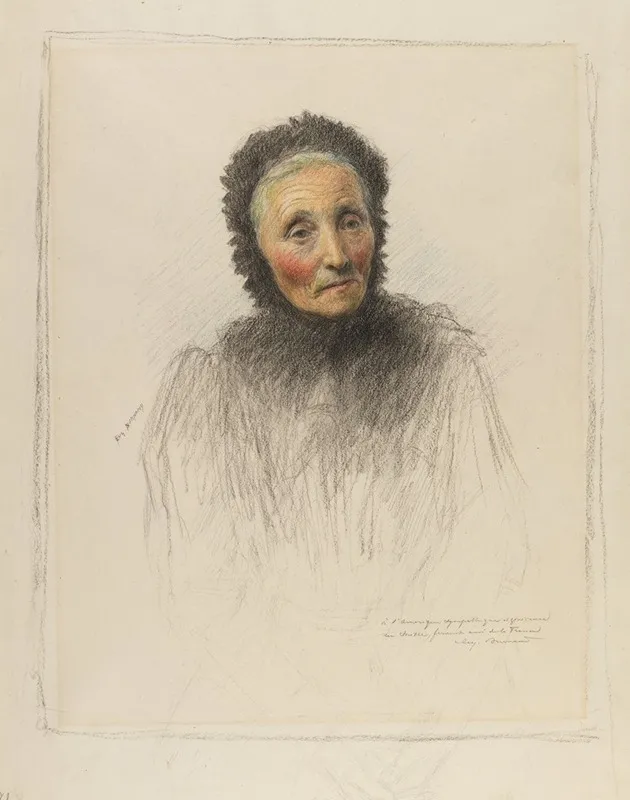 Old Woman 4 Wall Art by Eugène Burnand - High-Resolution Digital Print