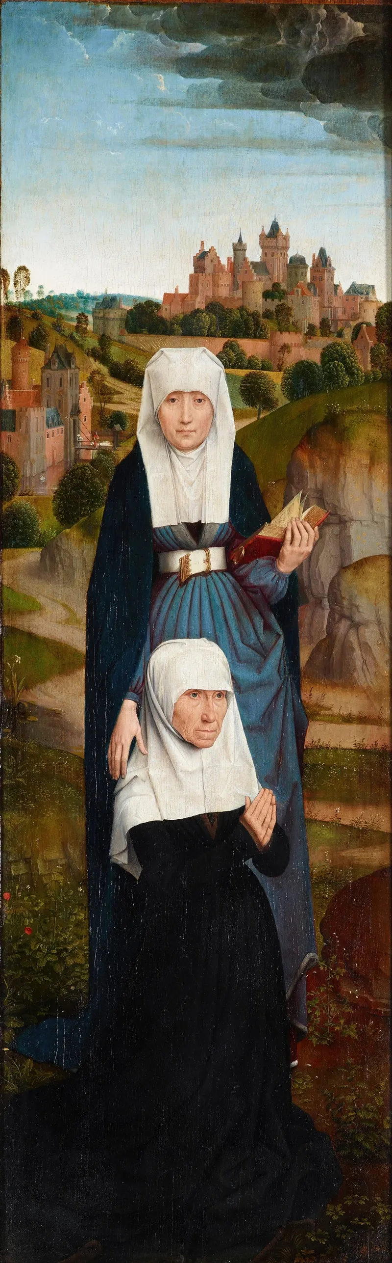 Old Woman At Prayer With St Anne