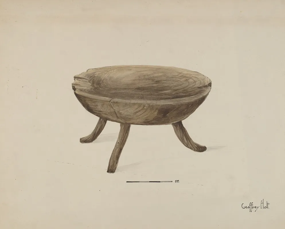 Old Wood Stool