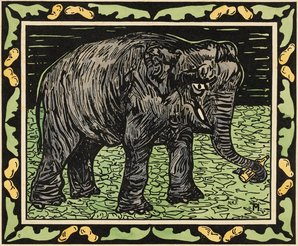 Olifant Met Fles