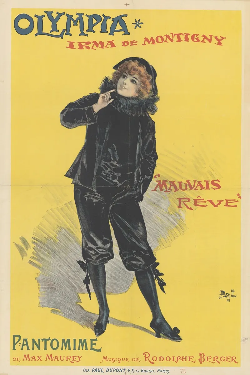 Olympia Irma De Montigny Mauvais Reve Pantomine Wall Art by Pal (Jean de Paleologue) - High-Resolution Digital Print