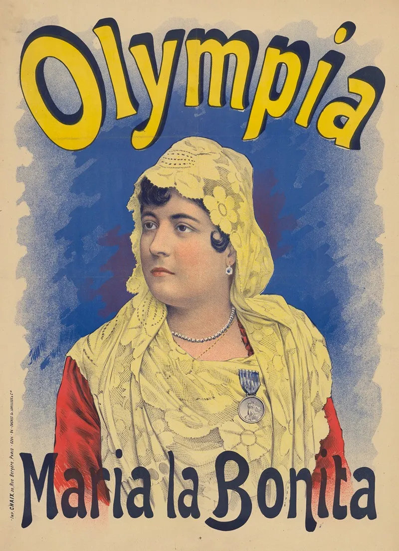 Olympia Maria La Bonita Wall Art by Imp. Chaix - High-Resolution Digital Print