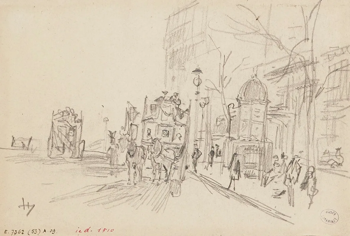 Omnibus Sur Un Boulevard