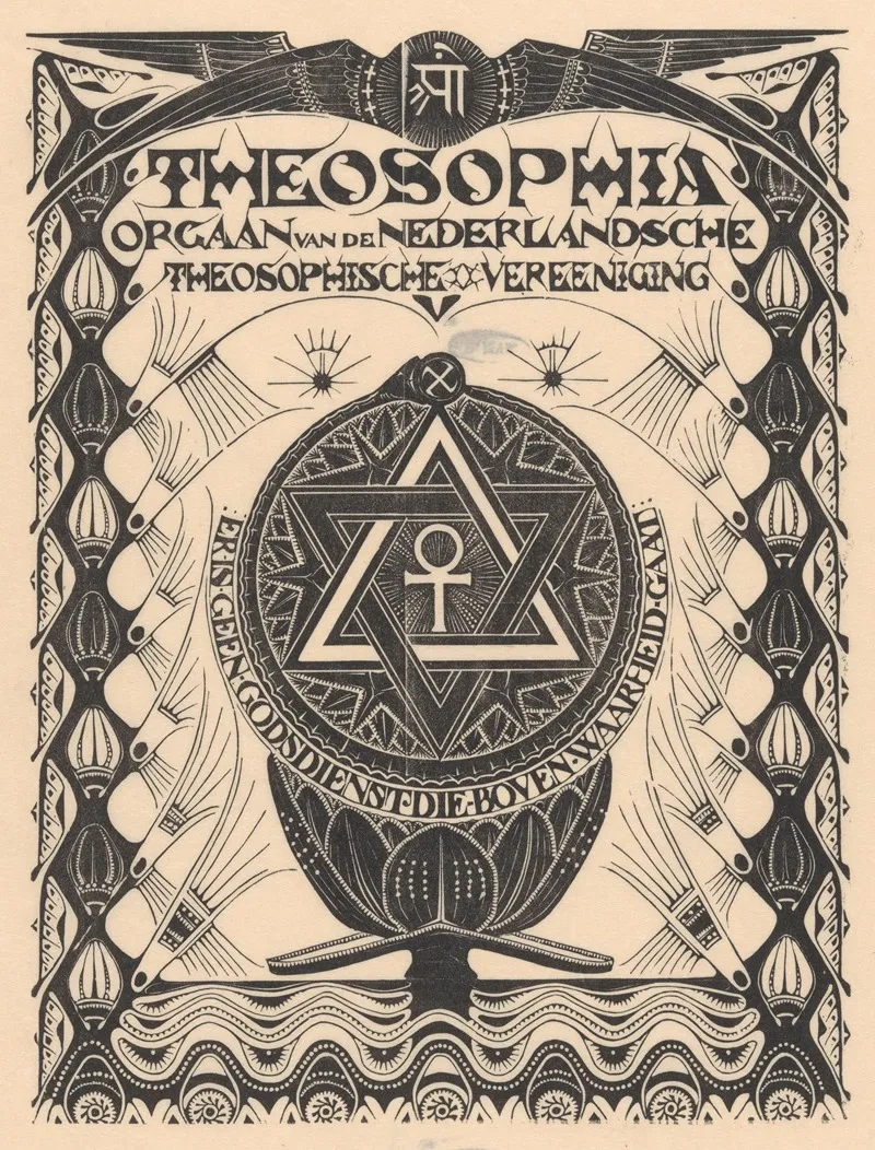 Omslag Tijdschrift Theosophia Wall Art by Mathieu Lauweriks - High-Resolution Digital Print