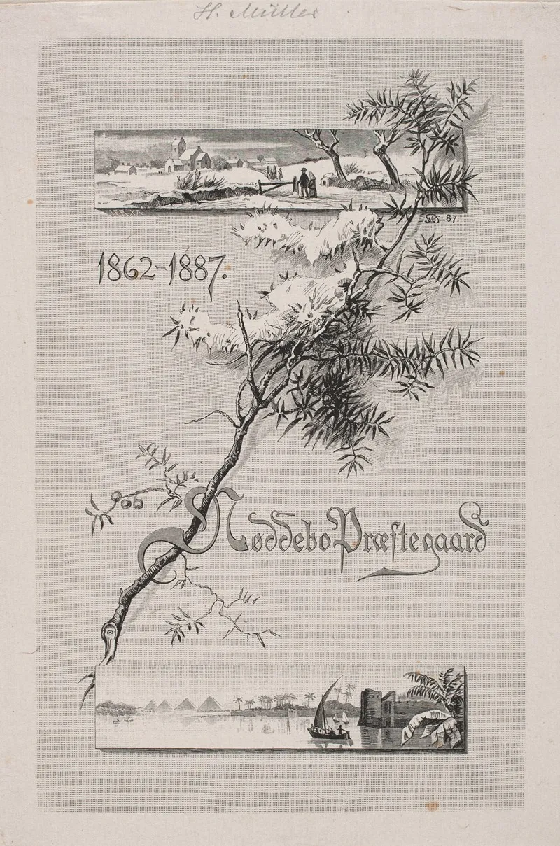 Omslag Til Jubilaeumsudgaven Af Noddebo Praestegard Wall Art by Herman Rudolf Müller - High-Resolution Digital Print