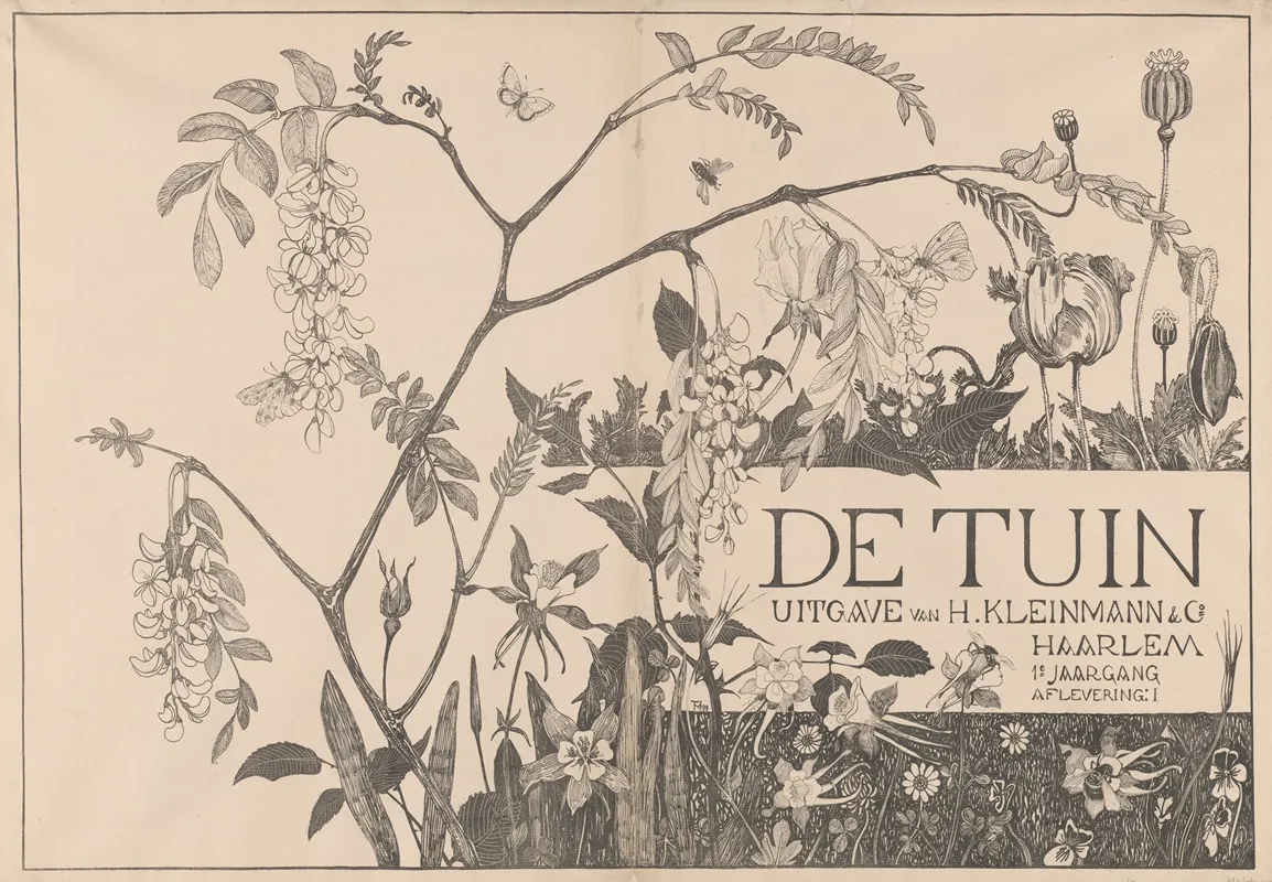 Omslag Voor Het Tijdschrift De Tuin