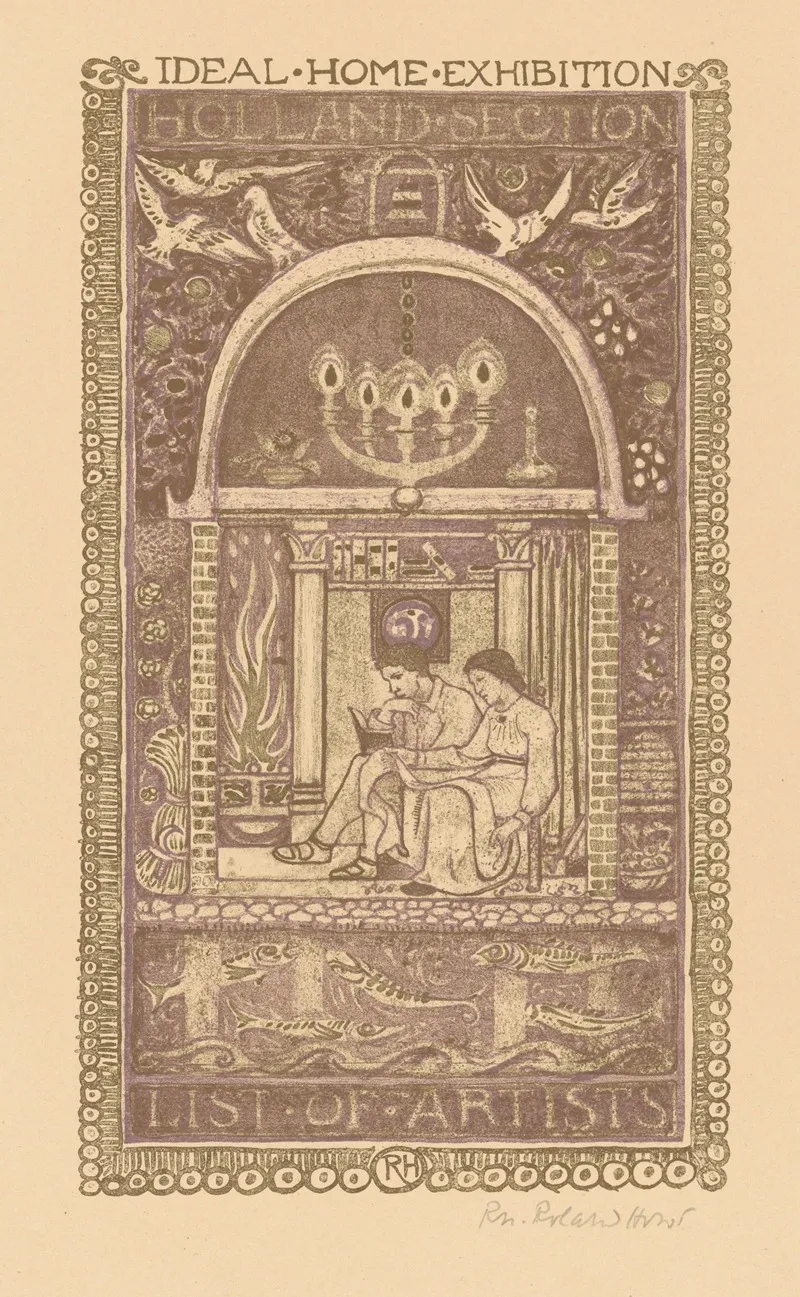 Omslagontwerp Voor Catalogus Van De Ideal Home Exhibition 1912