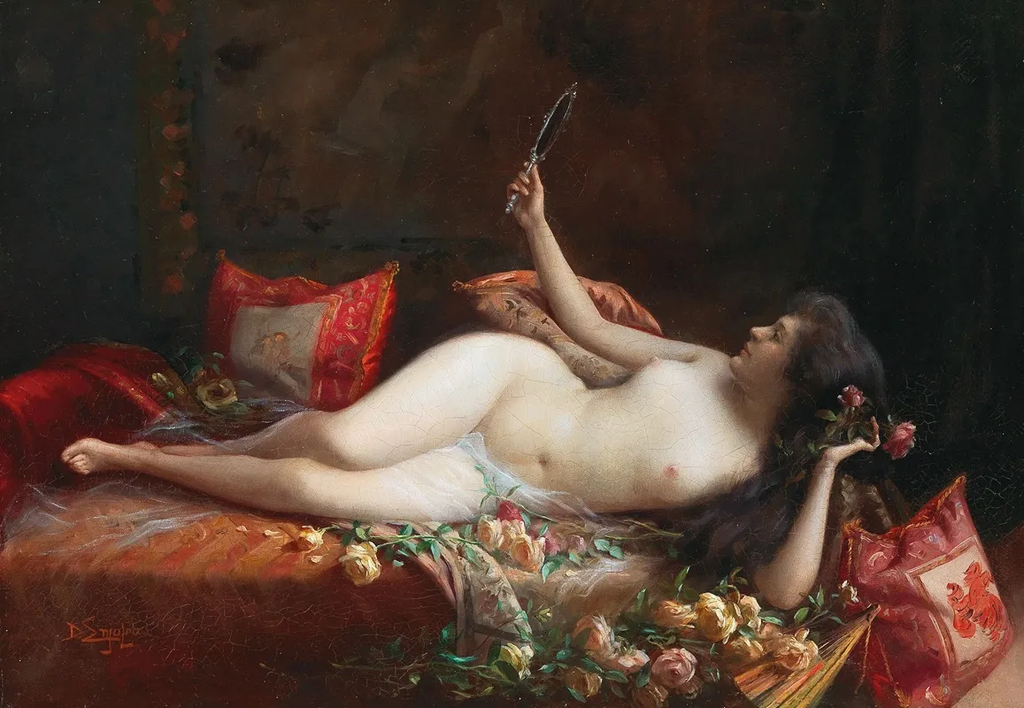 On A Bed Of Roses Wall Art by Delphin Enjolras - High-Resolution Digital Print