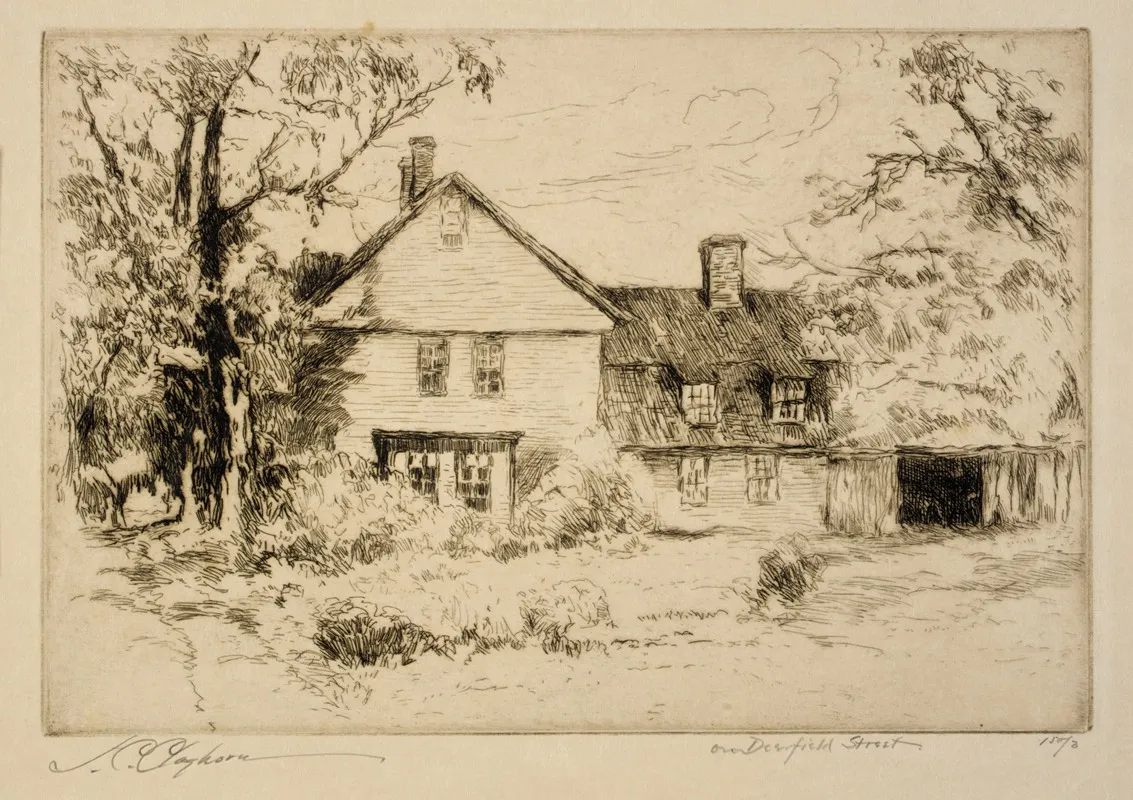 On Deerfield Street Old House At Deerfield