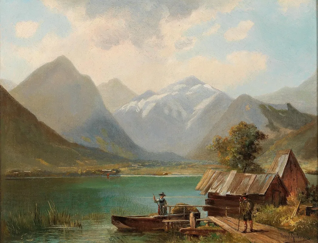 On Lake Achensee Tyrol Wall Art by Alfred Schönberger - High-Resolution Digital Print