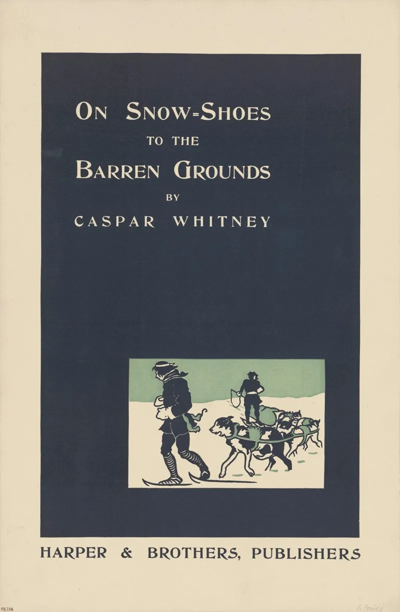 On Snow Shoes To The Barren Grounds 2 Wall Art by Edward Penfield - High-Resolution Digital Print