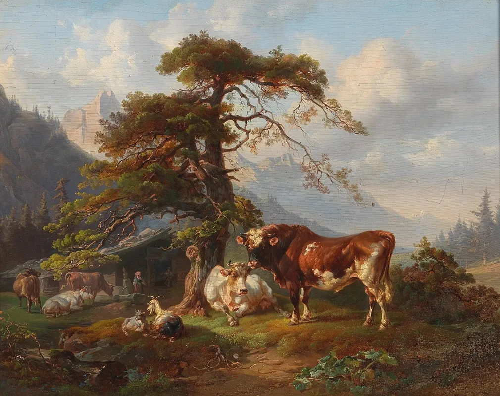 On The Alpine Pasture 2 Wall Art by Joseph Heicke - High-Resolution Digital Print