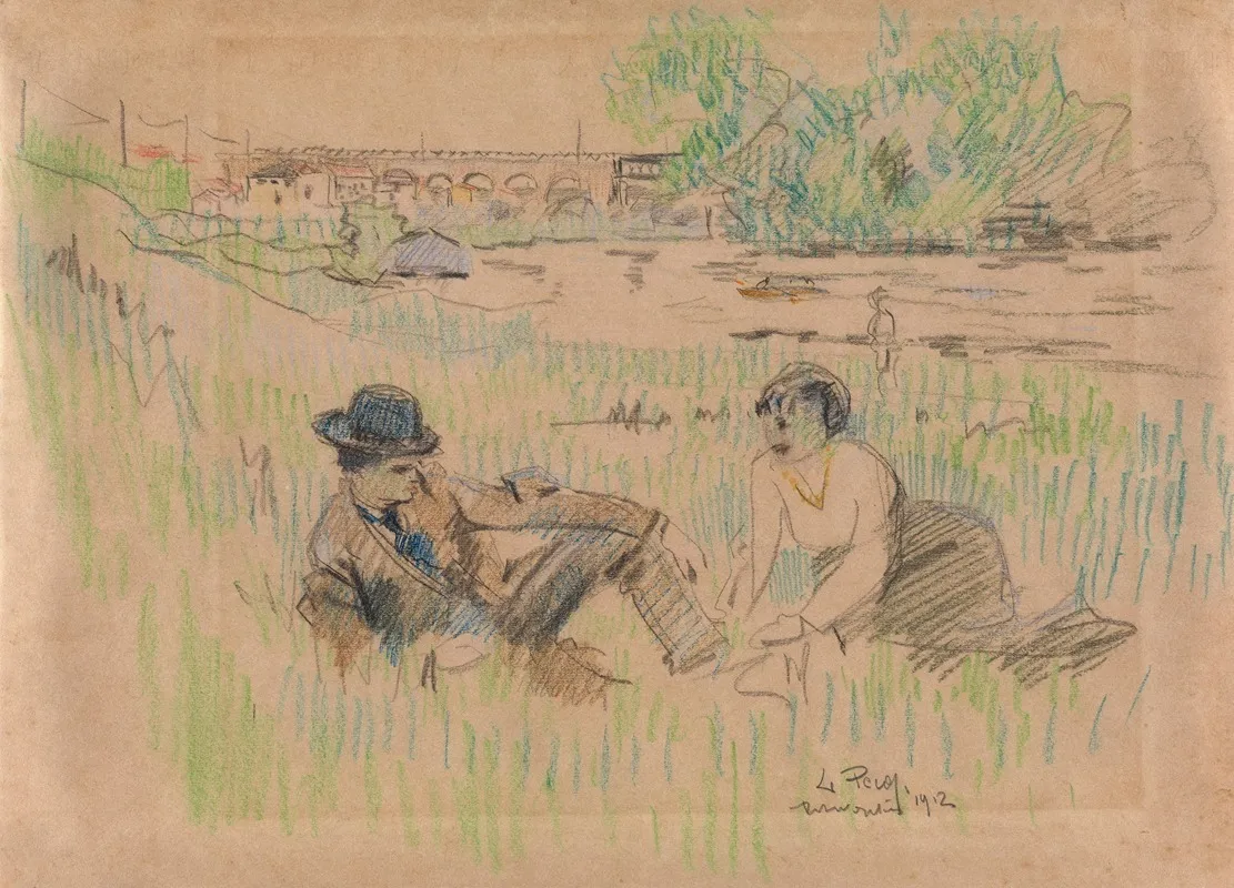 On The Banks Of The Seine Nel And Simon Levy