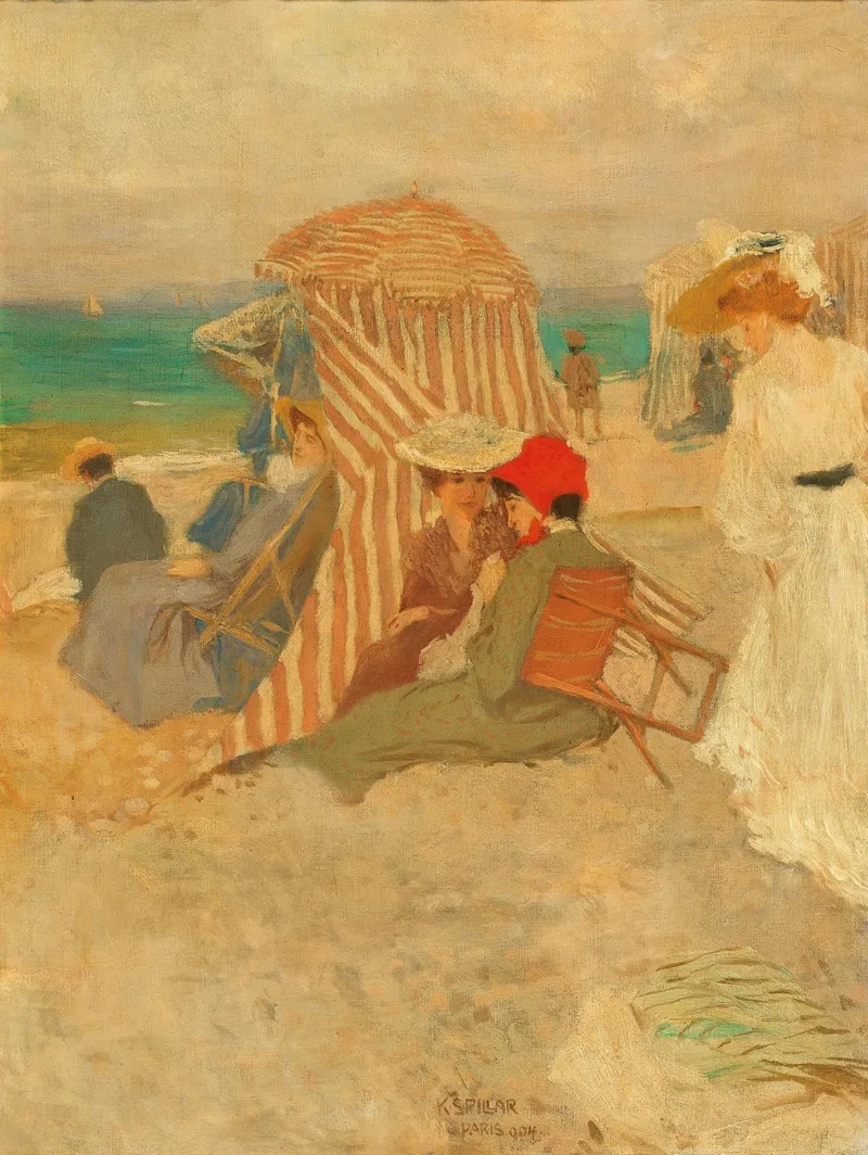 On The Beach 27 Wall Art by Karel Špillar - High-Resolution Digital Print