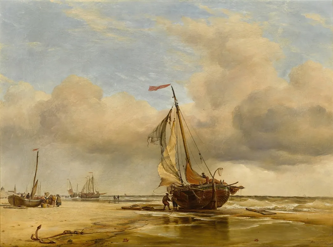On The Beach At Scheveningen Holland