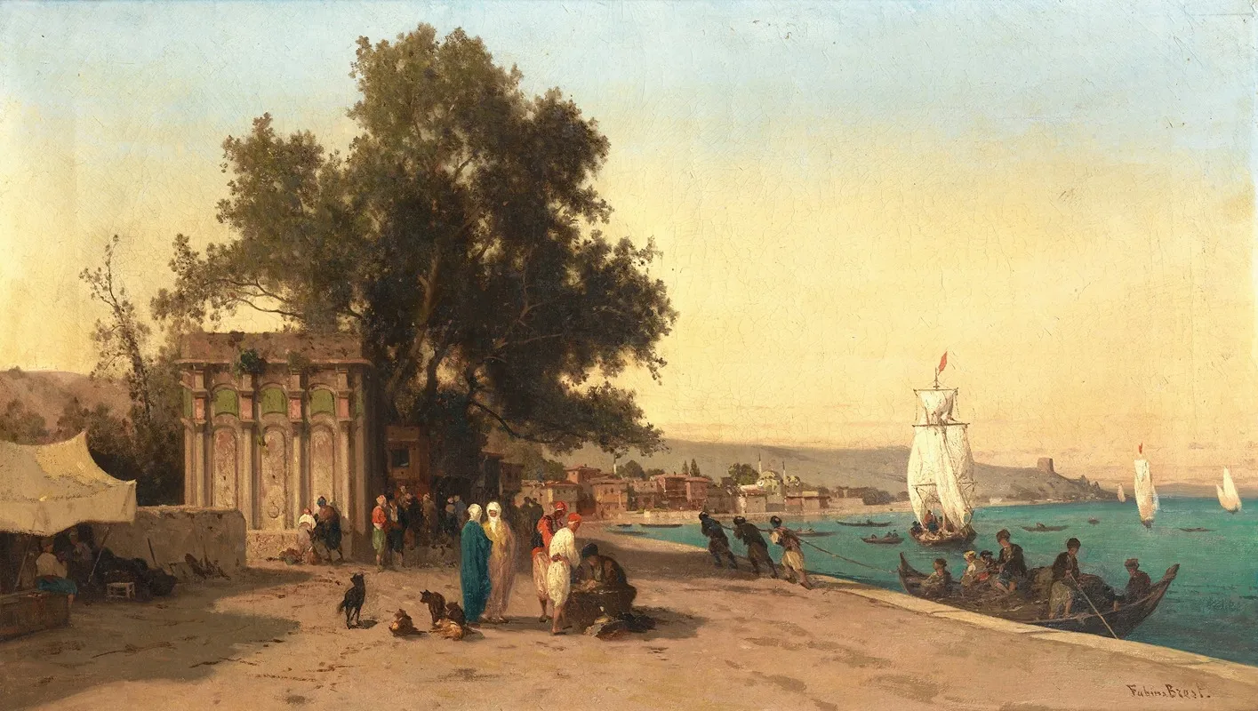 On The Bosphorus Wall Art by Germain Fabius Brest - High-Resolution Digital Print