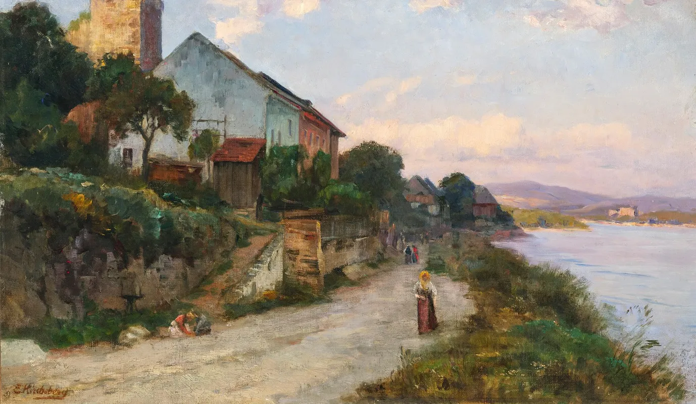 On The Danube Wall Art by Ernestine von Kirchsberg - High-Resolution Digital Print