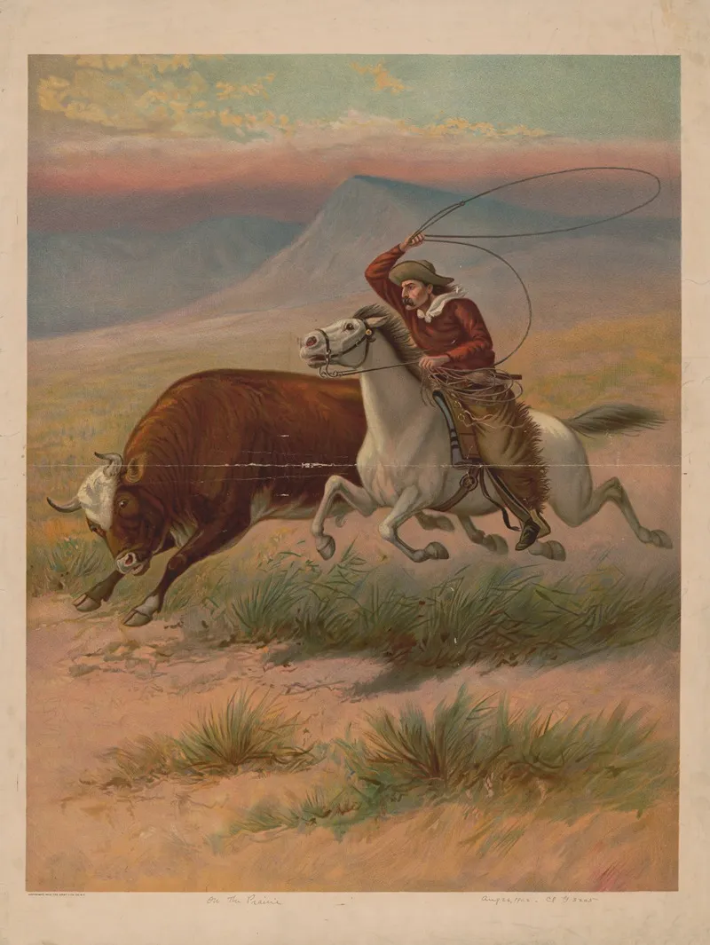 On The Prairie 3 Wall Art by Gray Litho. Co - High-Resolution Digital Print
