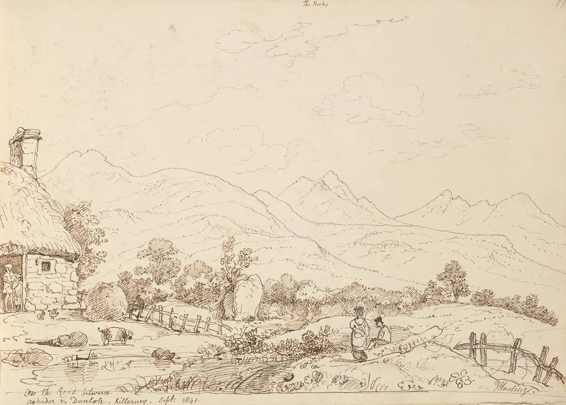 On The Road Between Aghadoe And Dunloh Killarney September 1841
