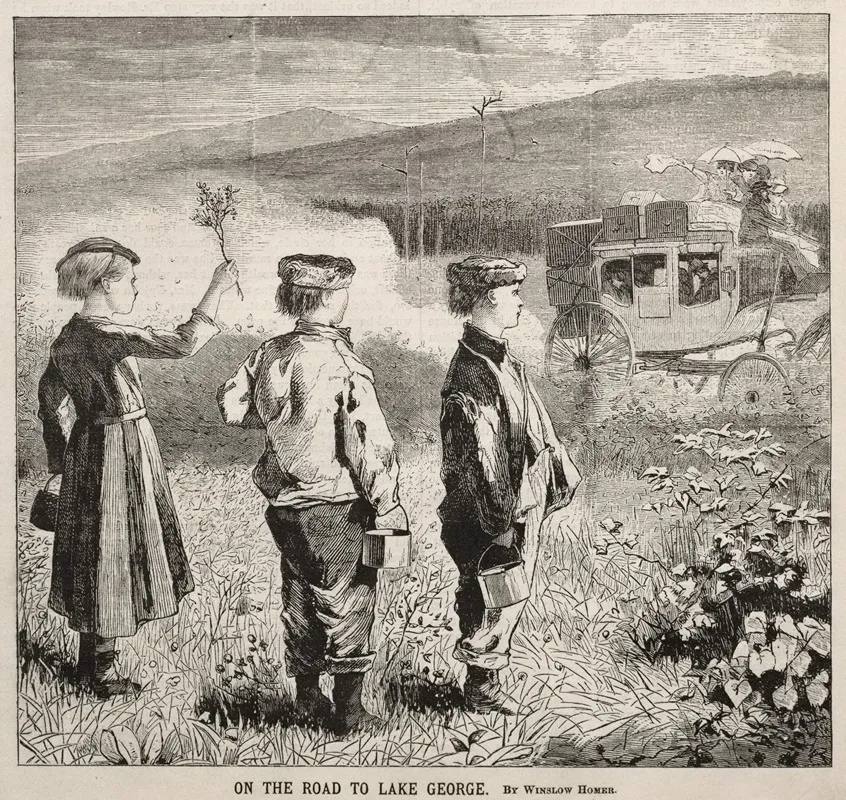 On The Road To Lake George Wall Art by Winslow Homer - High-Resolution Digital Print
