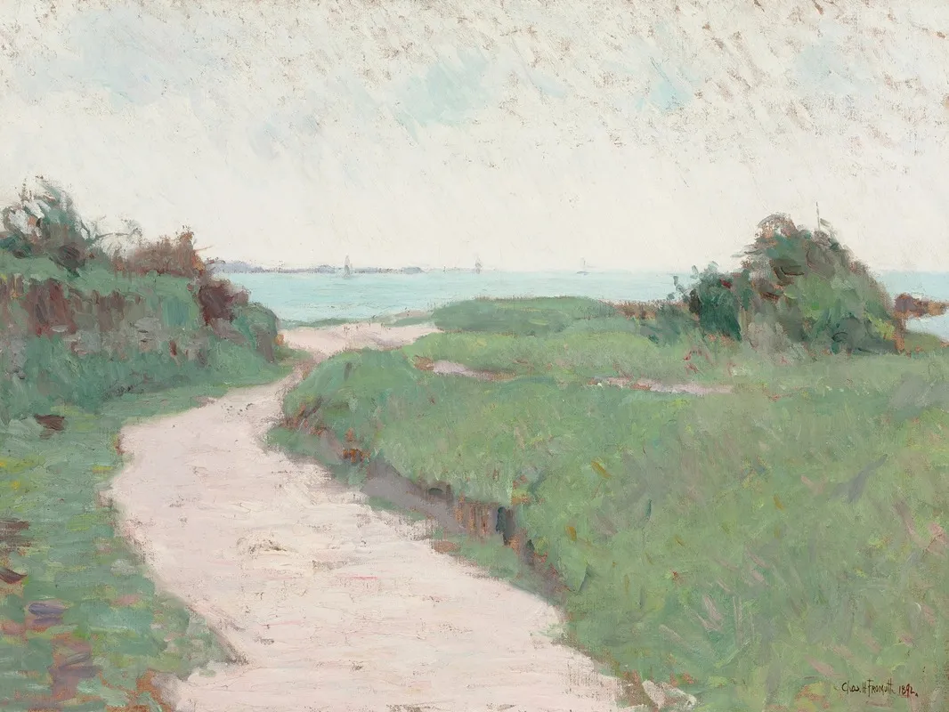 On The Sea Coast Brittany Wall Art by Charles Henry Fromuth - High-Resolution Digital Print