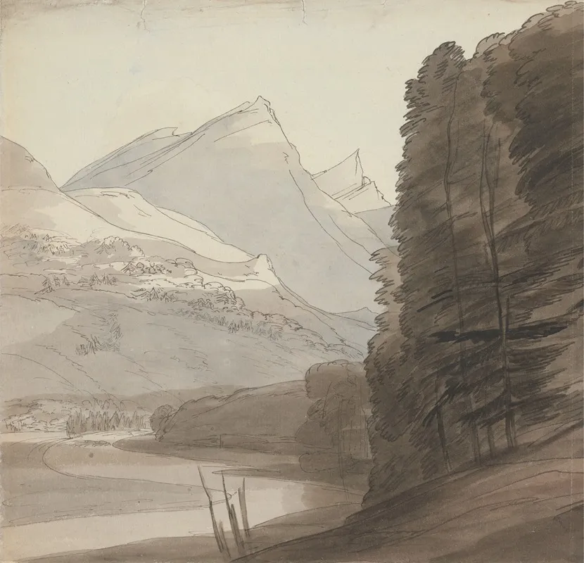 On The Side Of The Rhine Near The Source Light Coming From The Right