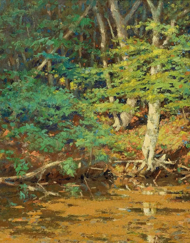 On The Swift River Tamworth Nh Wall Art by William Johnson Bixbee - High-Resolution Digital Print