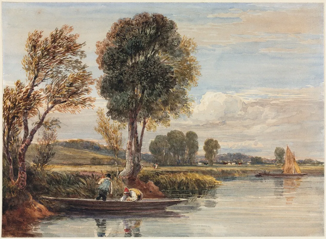 On The Thames Wall Art by David Cox - High-Resolution Digital Print