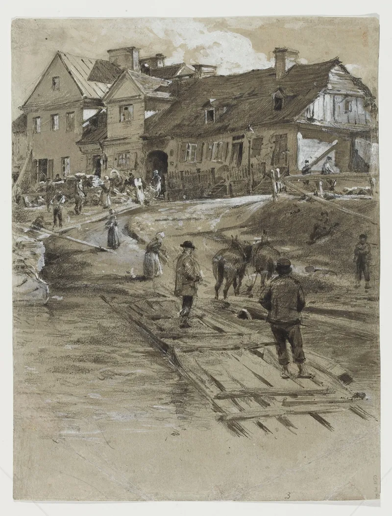 On The Vistula Wall Art by Aleksander Gierymski - High-Resolution Digital Print