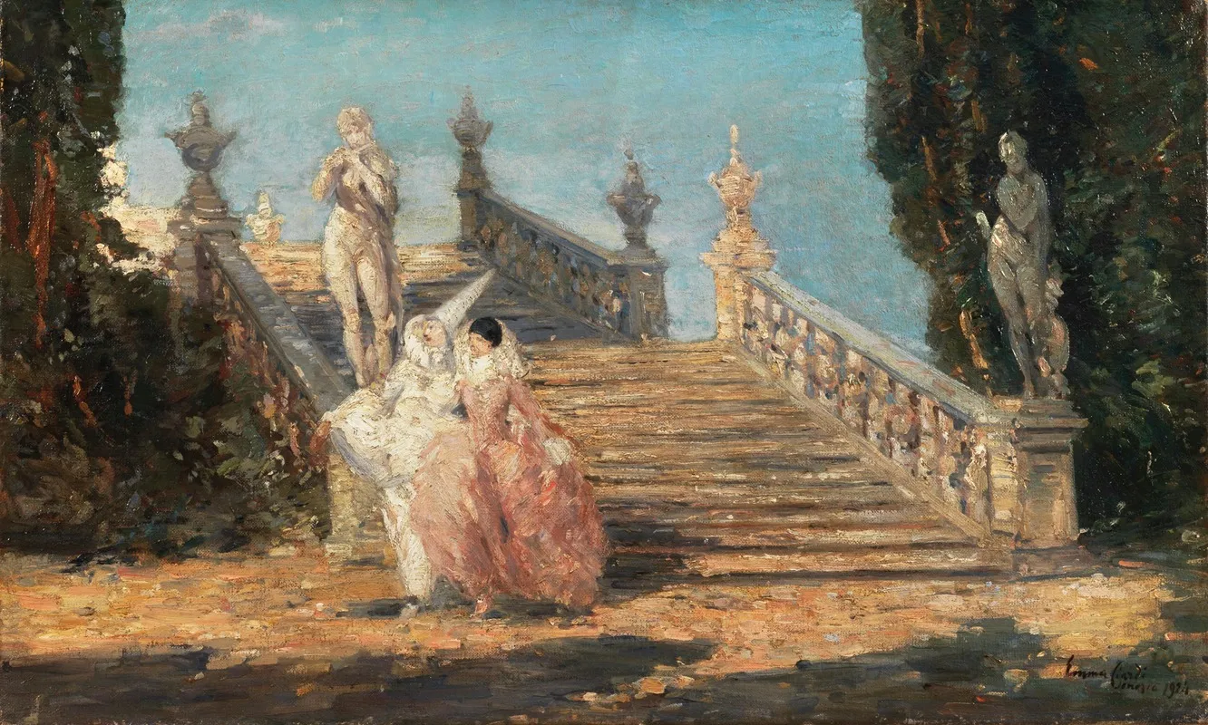 On The Way To The Masked Ball Wall Art by Emma Ciardi - High-Resolution Digital Print