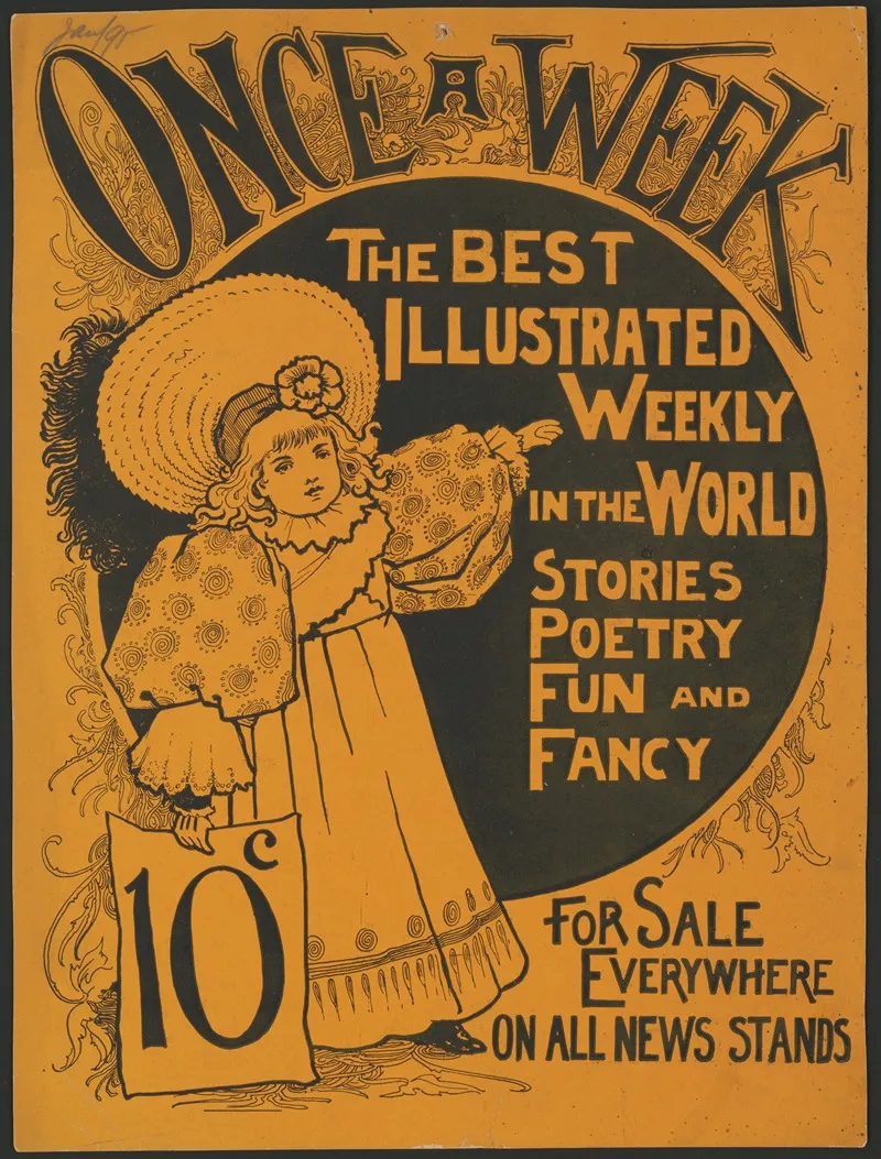 Once A Week The Best Illustrated Weekly In The World Wall Art by Anonymous - High-Resolution Digital Print