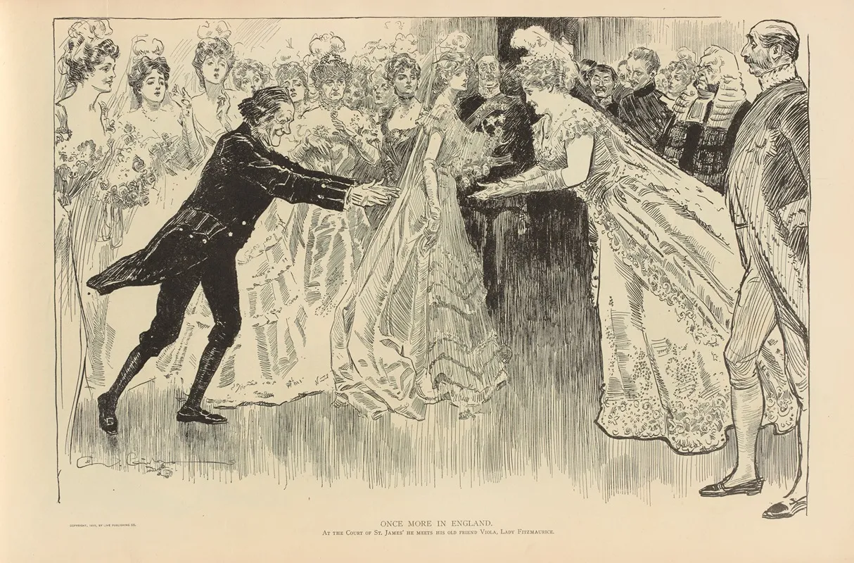 Once More In England Wall Art by Charles Dana Gibson - High-Resolution Digital Print