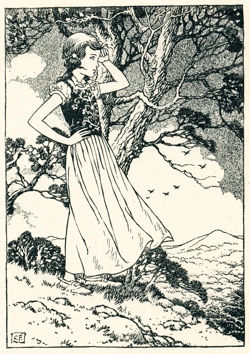 Once More Irene Heard The Bugle Blast Wall Art by Charles Folkard - High-Resolution Digital Print