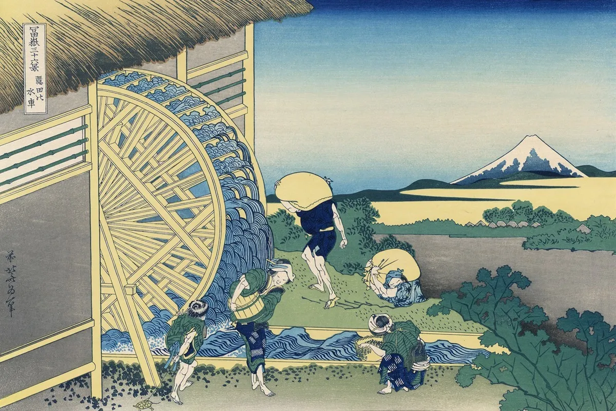 Onden No Suisha Wall Art by Katsushika Hokusai - High-Resolution Digital Print