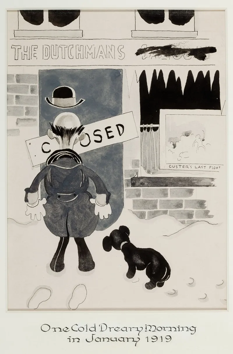 One Cold Dreary Morning In January Wall Art by John Held, Jr. - High-Resolution Digital Print