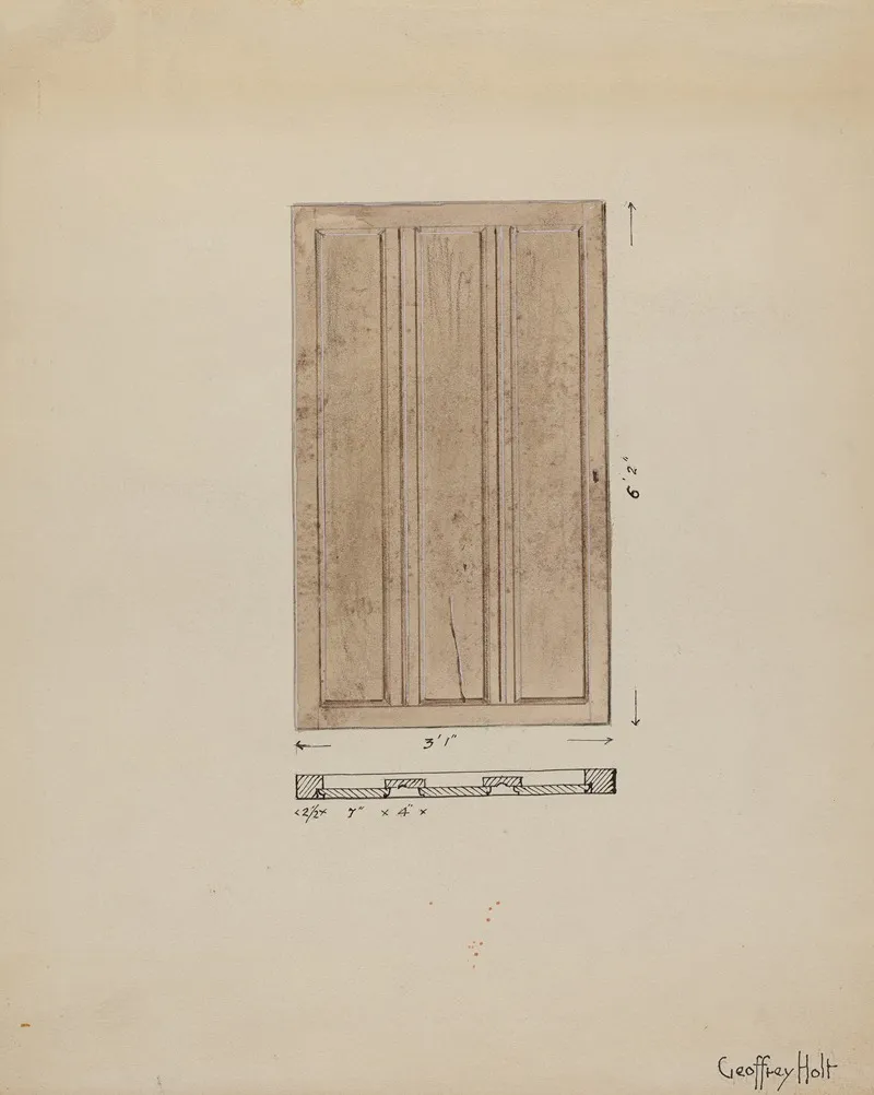 One Of Original Inside Doors To Sacristy