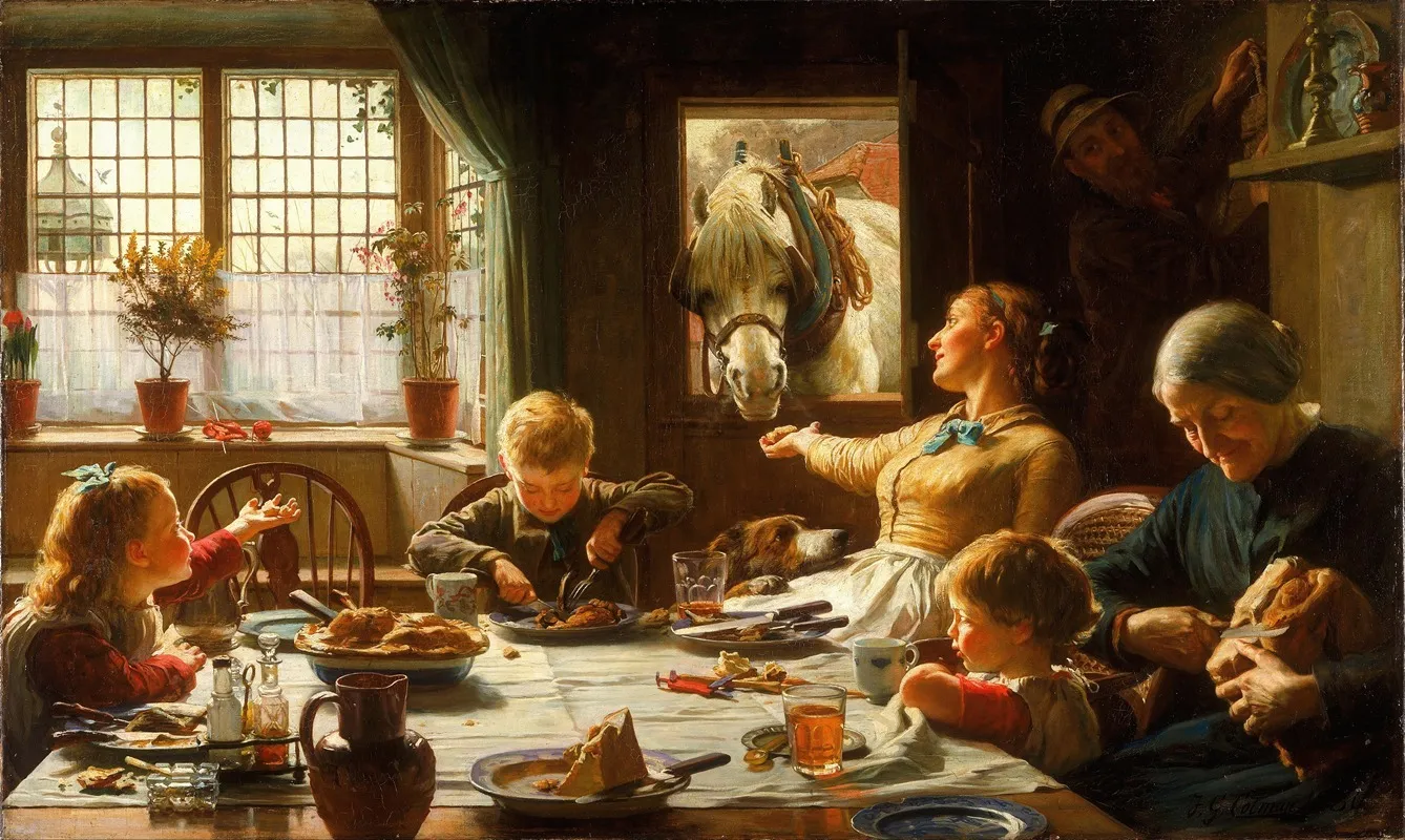 One Of The Family Wall Art by Frederick George Cotman - High-Resolution Digital Print