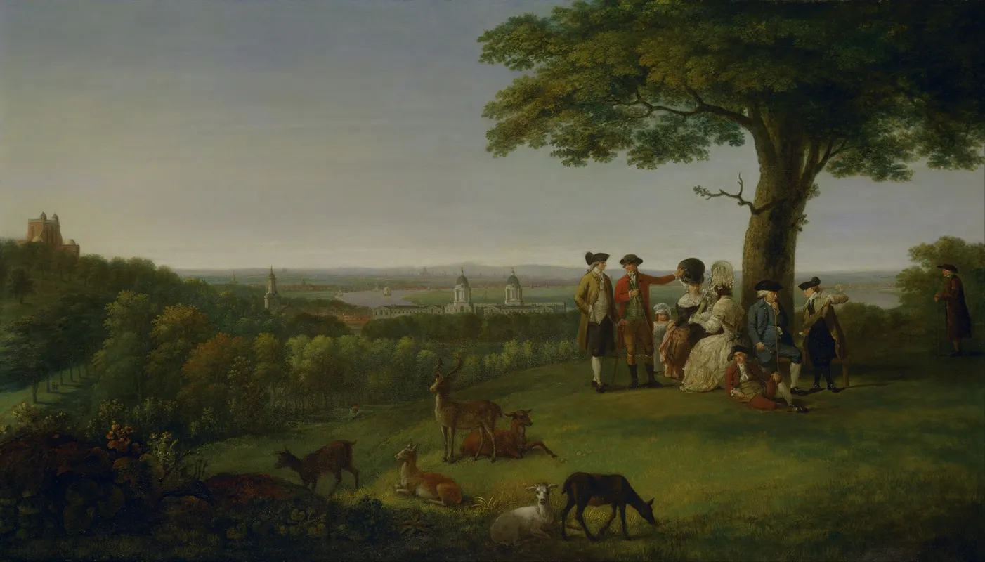 One Tree Hill Greenwich With London In The Distance Wall Art by John Feary - High-Resolution Digital Print
