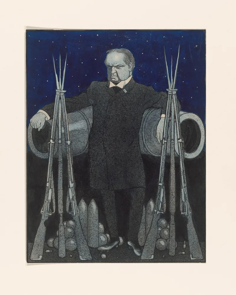 Ontwerp Voor Een Politieke Spotprent Op Abraham Kuyper