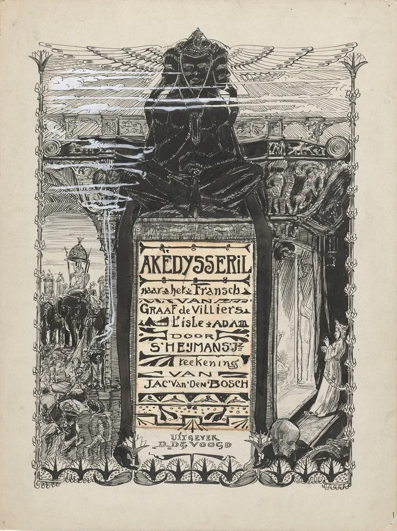 Ontwerp Voor Het Titelblad Van Akedysseril Wall Art by Jacob Pieter van den Bosch - High-Resolution Digital Print