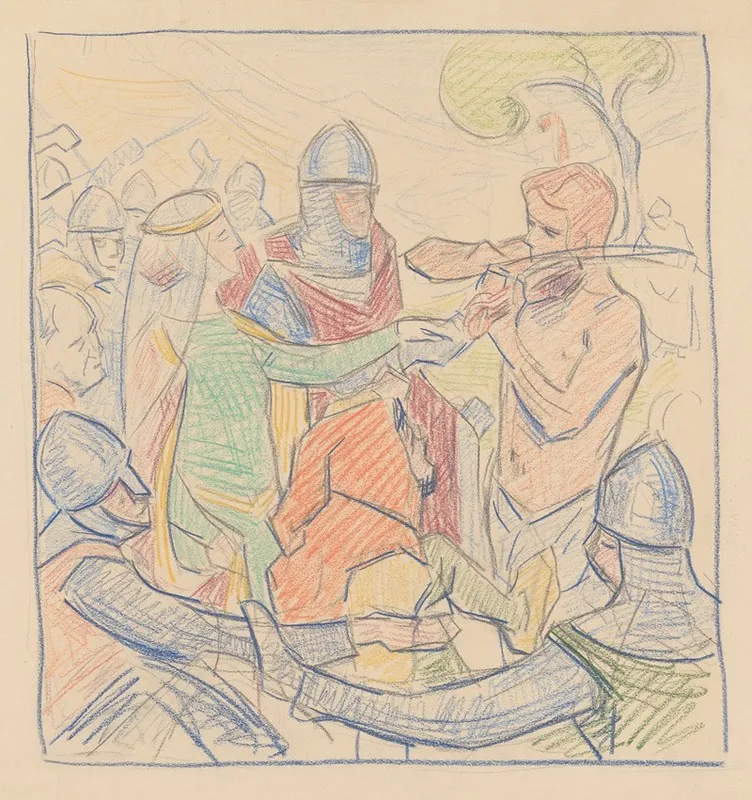 Ontwerp Voor Schilderij De St Vitus Dans