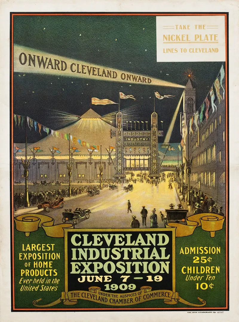 Onward Cleveland Onward Wall Art by The Otis Lithograph Co. - High-Resolution Digital Print