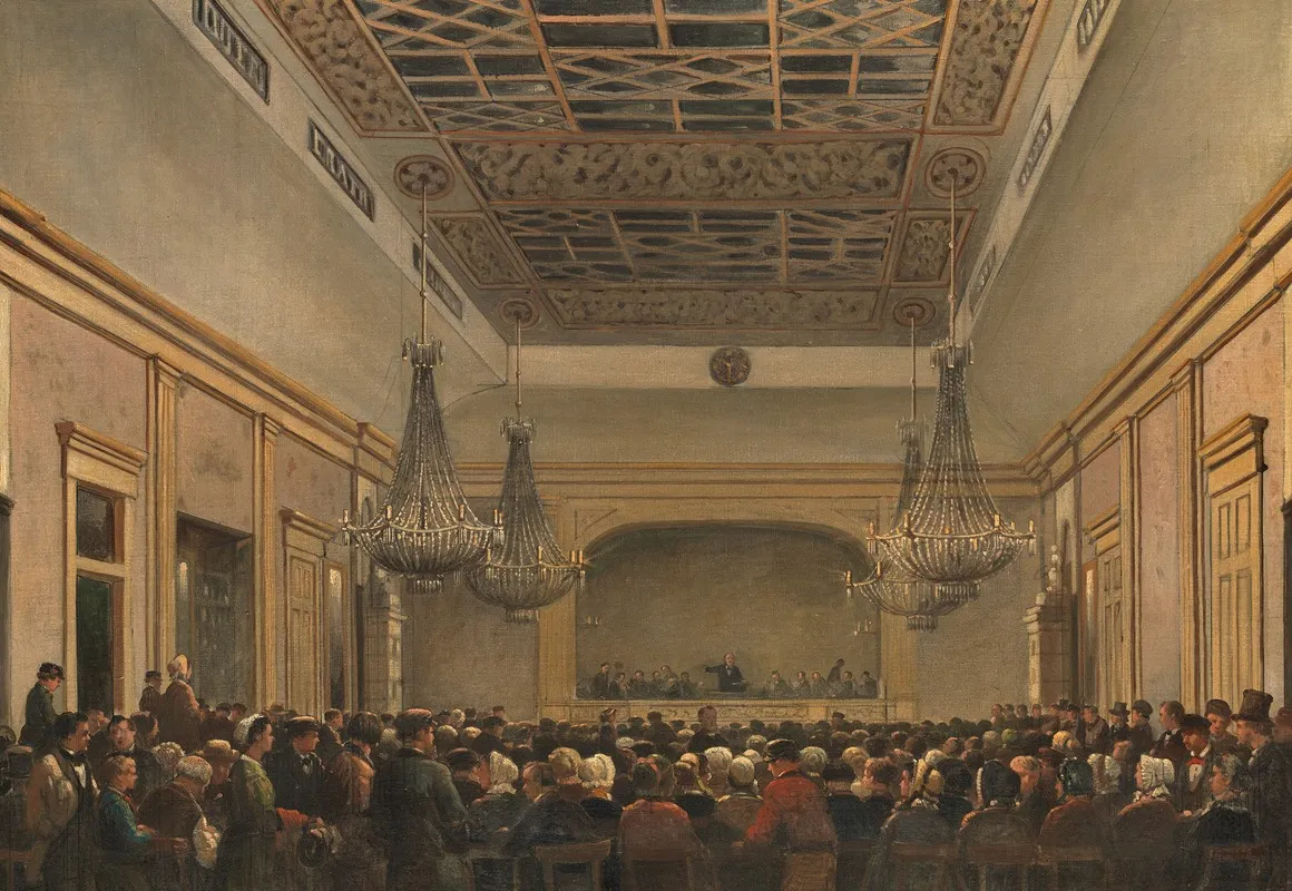 Opening Of The New Building Of The Maatschappij Voor De Werkende Stand 13 June 1883 Wall Art by Rombertus Julianus van Arum - High-Resolution Digital Print