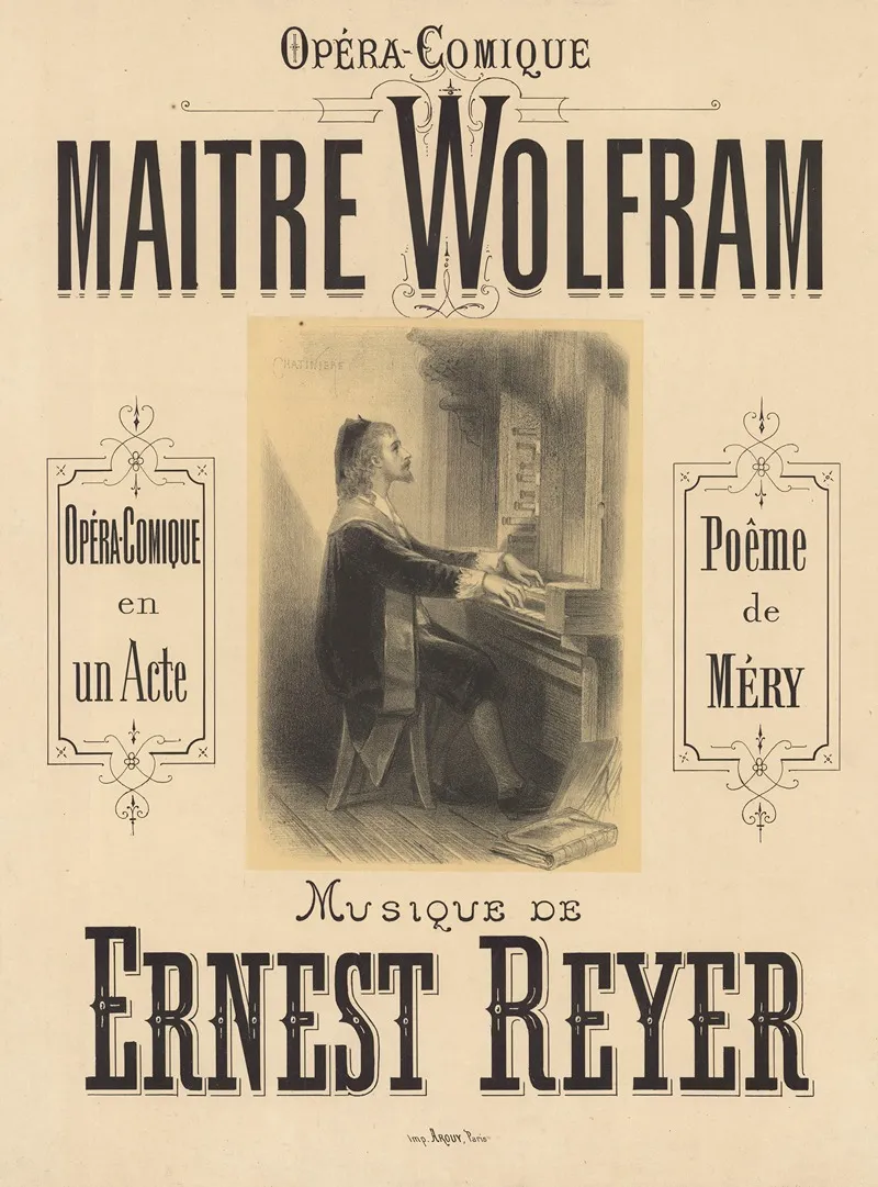 Opera Comique Maitre Wolfram Wall Art by Antonin-Marie Chatinière - High-Resolution Digital Print