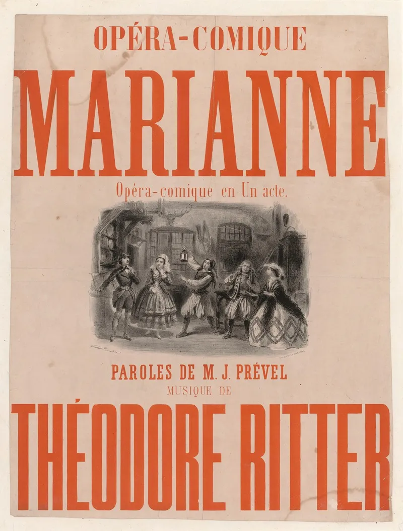 Opera Comique Marianne Wall Art by Victor Coindre - High-Resolution Digital Print