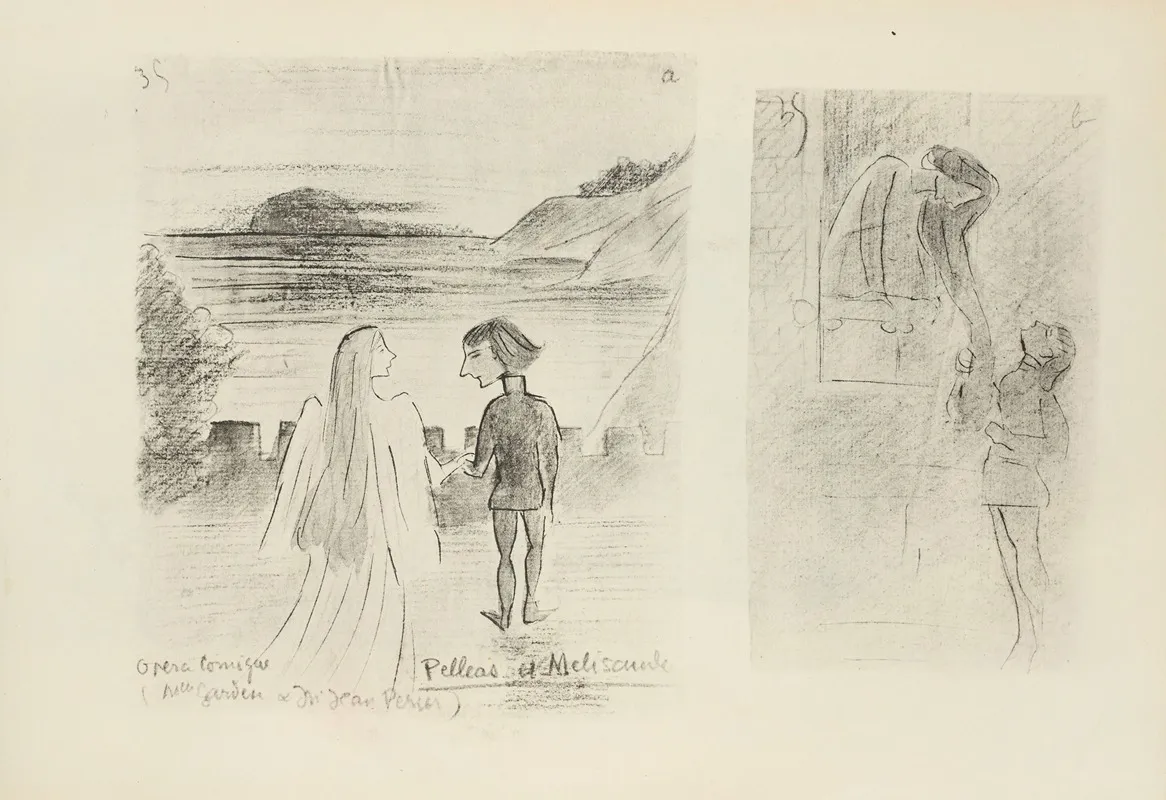 Opera Comique Pelleas Et Melisande 2 Wall Art by Paul Goute - High-Resolution Digital Print