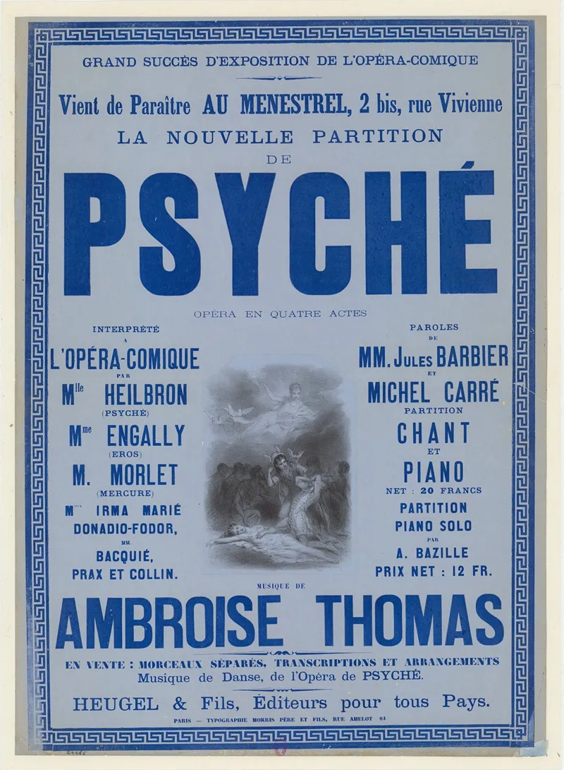 Opera Comique Psyche Wall Art by Antonin-Marie Chatinière - High-Resolution Digital Print